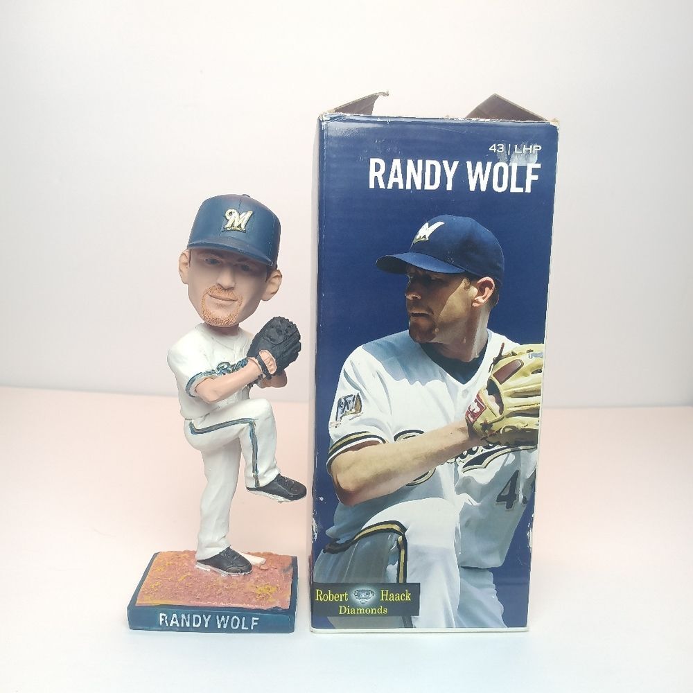 2011 Collector's All-Fan Giveaway Milwaukee Brewers Randy Wolf Bobblehead